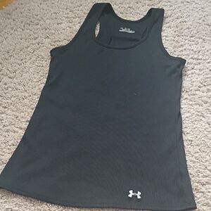 Under Armour Women's Black Ribbed Workout Tank